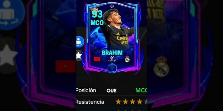 Evolusi Kartu Brahim Diaz di FC Mobile