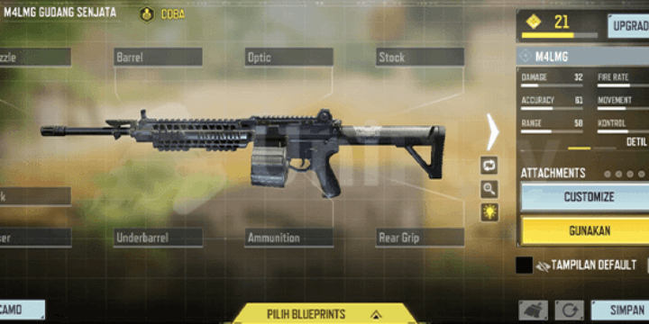 Setting Sensitivitas Khusus Pengguna M4LMG